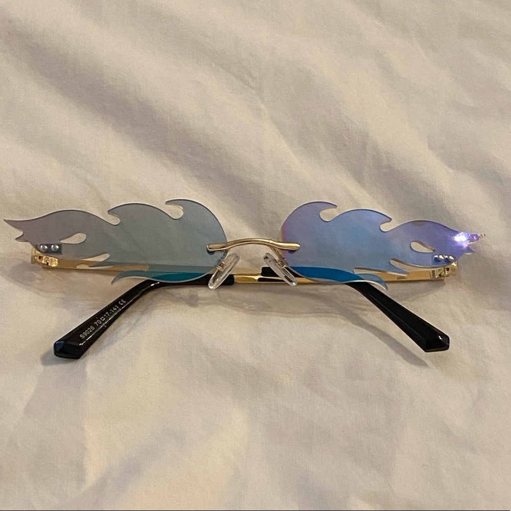 Polarized Blue/Purple Flame Sunglasses